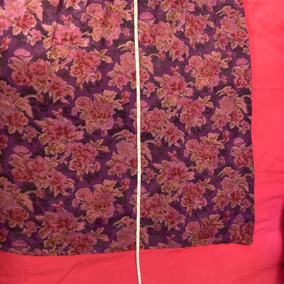 Vintage April Cornell Midi Floral Dress Size XL - Picture 10 of 12